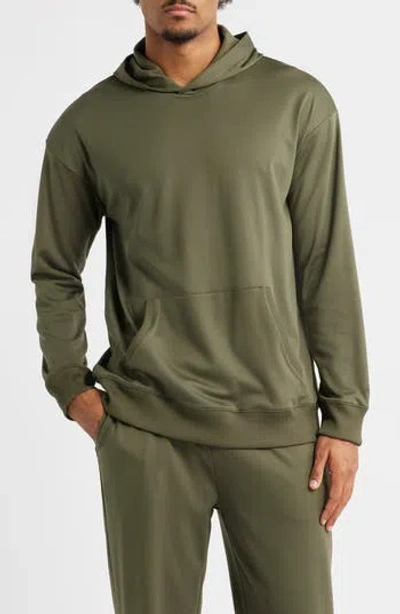Santo Studio Tempo Comfort Performance Hoodie In Green