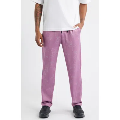 Santo Studio Tempo Drawstring Pants In Purple
