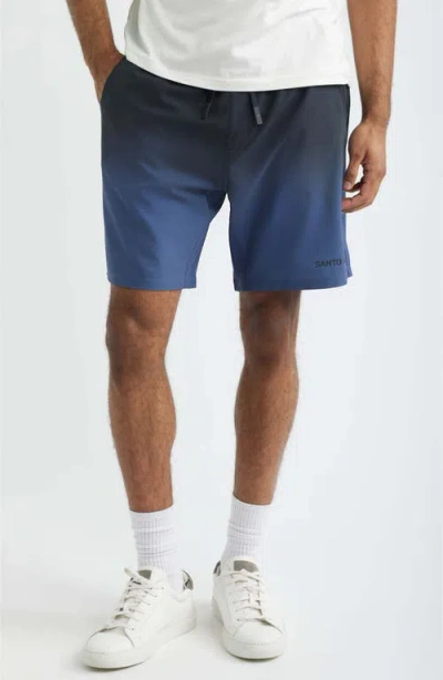 Santo Studio Tempo Faded Tech Drawstring Shorts In Multi