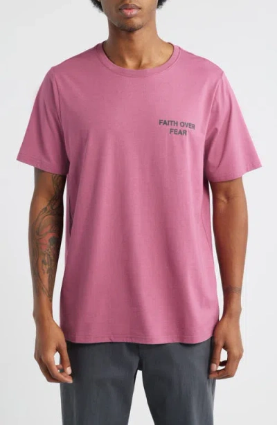 Santo Studio Tempo Faith Over Fear Ultra Graphic T-shirt In Pink