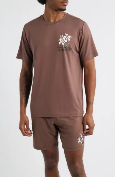 Santo Studio Tempo Good Energy Tech T-shirt In Brown