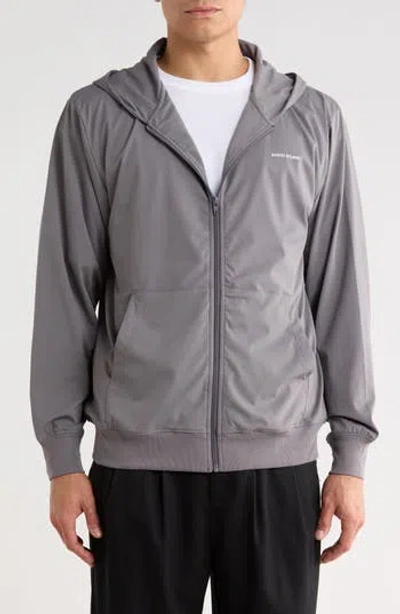 Santo Studio Tempo Lite Zip Hoodie In Gray