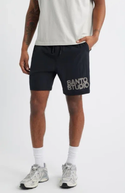 Santo Studio Tempo Tech Shorts In Black