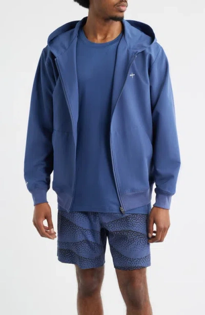 Santo Studio Tempo Tech Zip Jacket In Blue