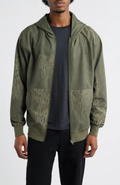 Santo Studio Tempo Tech Zip Jacket In Green