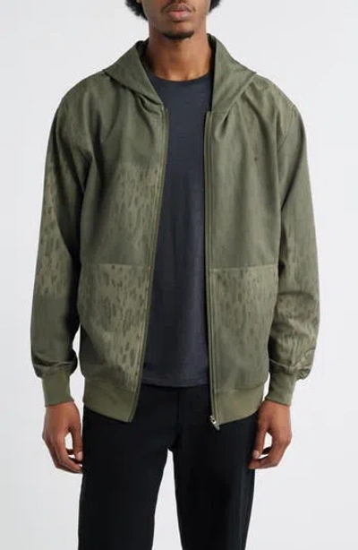 Santo Studio Tempo Tech Zip Jacket In Green