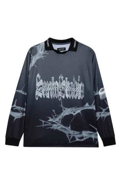 Santo Studio Thorn Club Cotton Jersey In Blue