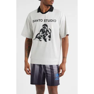 Santo Studio Thugs Need Hugs Graphic Jersey In White
