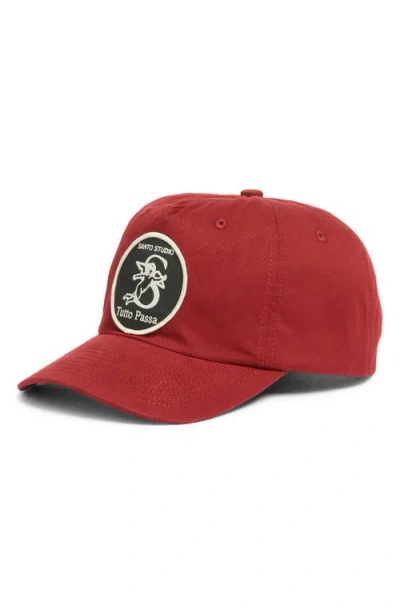 Santo Studio Tutto Five-panel Snapback Baseball Cap In Red