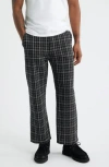 Santo Studio Uno Flare Tweed Pants In Black