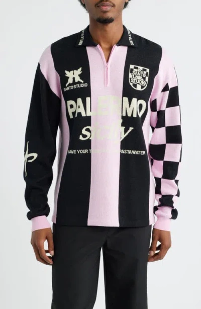 Santo Studio Uno Palermo Half Zip Sweater In Multi