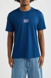 Santo Studio Waiting Tech Graphic T-shirt In Blue