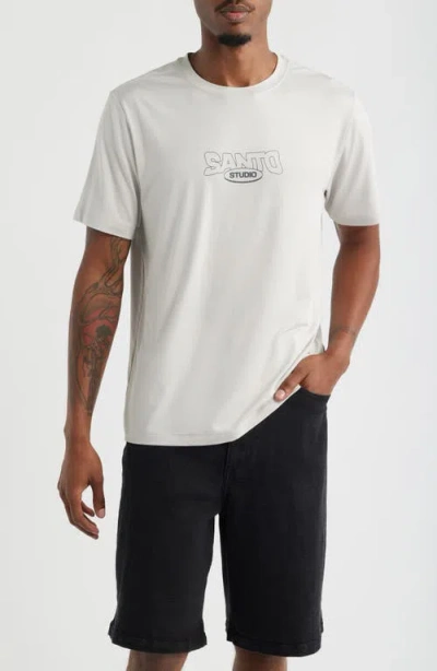 Santo Studio Word Graphic Performance T-shirt In White