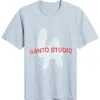 Santo Studio X Blake Snell La Spray Drappo Graphic T-shirt In Blue