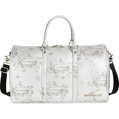 Santo Studio X Nyjah Huston Duffle Bag In Silver