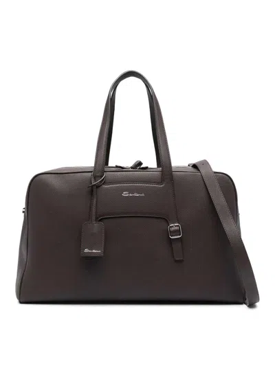 Santoni Borsone 24h In Brown