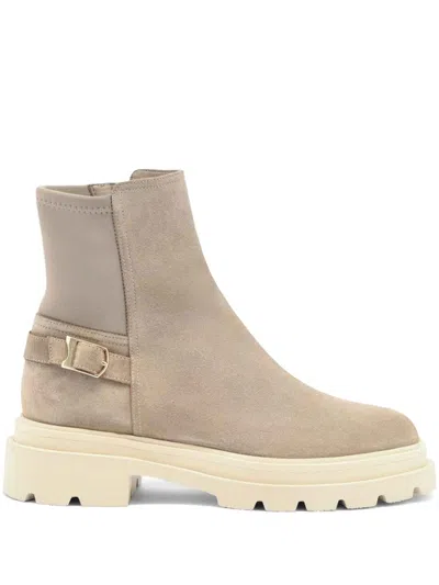 SANTONI 40MM SUEDE BOOTS