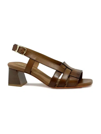 Santoni 50mm Leather Slingback Sandals