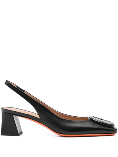 SANTONI 55MM LEATHER PUMPS