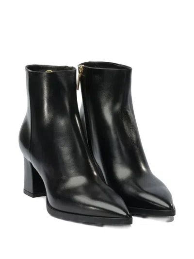 Santoni 65mm Estel Ankle Boots In Black
