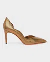 Santoni Leather High-heel Pump In Brown