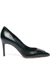 Santoni 85mm Sibille High-heel Pump In Black