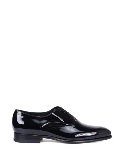 Santoni Almond-toe Oxford Shoes In Multi