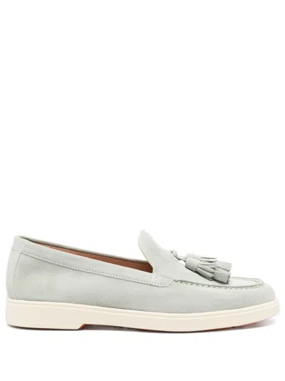 Santoni Andrea Loafers In Green