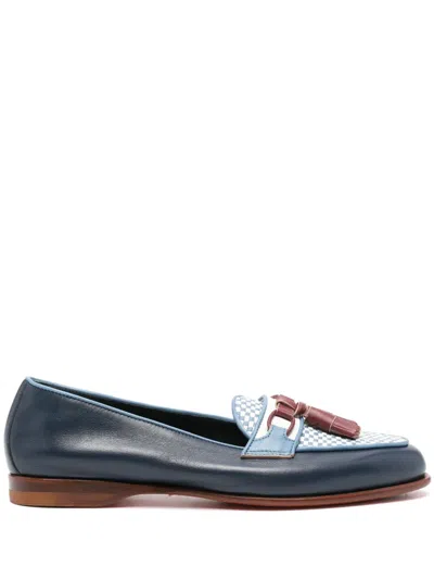 Santoni Andrea Loafer Mit Quasten In Blau