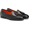 Santoni Andrea Tassel Loafer In Black