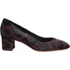 Santoni Animal-print Cavallino Low-heel Pump In Light Brown