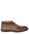 Santoni Ankle Boots In Brown