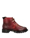 Santoni Ankle Boots In Red