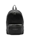 Santoni Zip-closure Backpack In Black