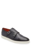 Santoni Bankable Monk Sneaker In Grey
