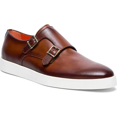 Santoni Bankable Sneaker In Brown