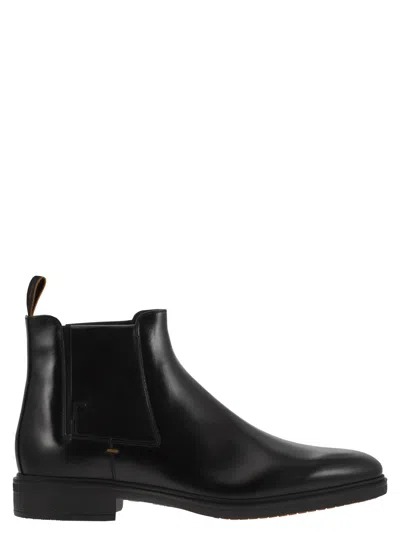 SANTONI BEATLES BLACK LEATHER