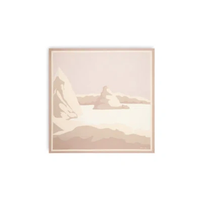 Santoni Beige  Silk Scarf Natural