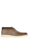Santoni Desert Ankle Boots In Beige