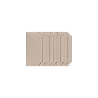 Santoni Beige Tumbled Leather Document Holder Natural