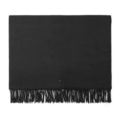 Santoni Black Cashmere Scarf