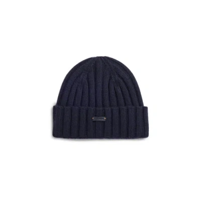 Santoni Blue Cashmere Beanie