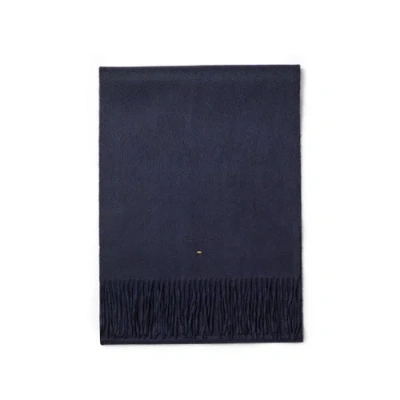 Santoni Blue Cashmere Scarf Adriatico Blue