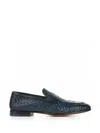 Santoni Man Loafers Black Size 12 Soft Leather