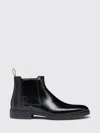 Santoni Easy Ankle Boots Made Of Leather In Black