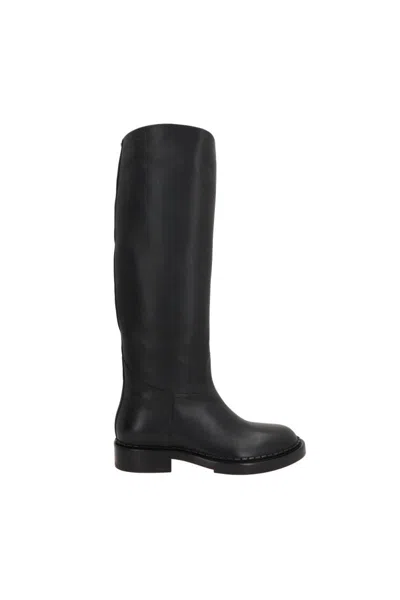 Santoni Boots In Black