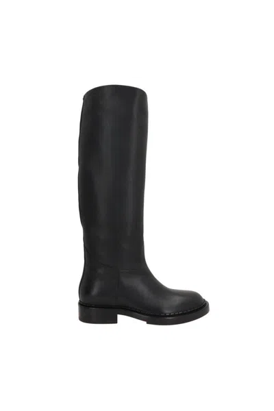 Santoni Boots In Black