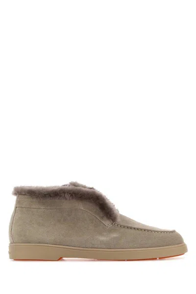 Santoni Boots In Gray