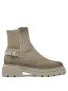 Santoni Buckled-strap Ankle Boots In Multi