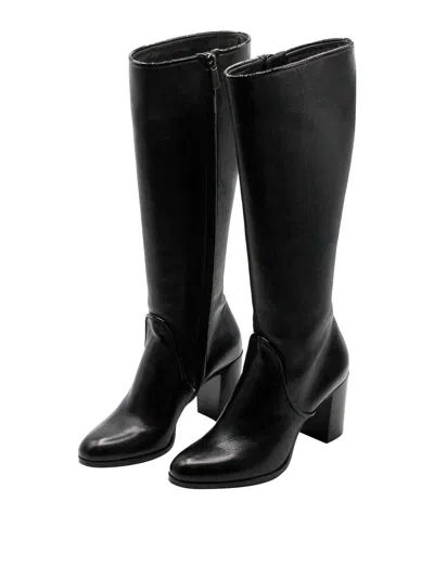 Santoni Boots In Black